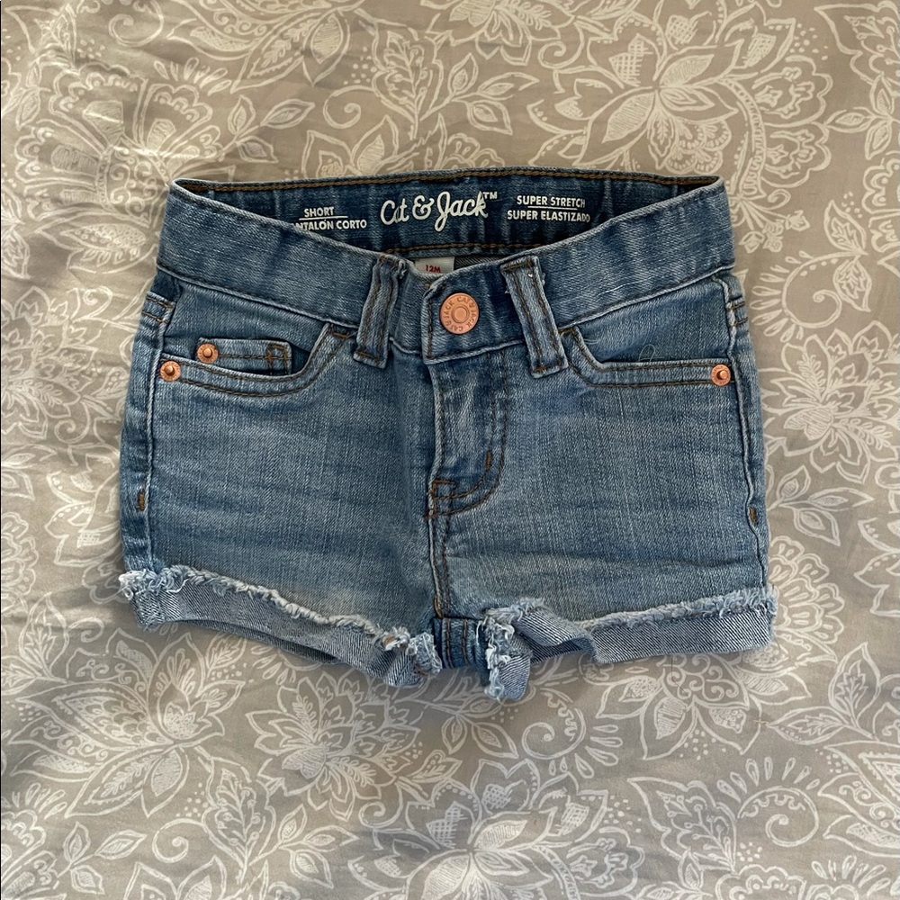 Cat & Jack Denim Cuffed Shorts
